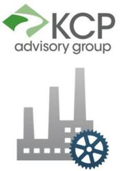 KCP Advisory Group Logo with Manufacturing Icon (c) 2013